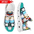 thumbnail image 1 of Nueva tendencia, zapatos planos para mujer con estampado de dibujos animados de dentista y dientes, zapatos casuales de malla transpirable, zapatillas para mujer, 1 of 6