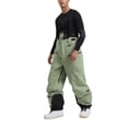 thumbnail image 2 of CCRFTGI Snow pants men Baggy Big and tall Snowboarding Adjustable Straps Ski Pants Winter Athletic Waterproof Insulated Straps Overalls mens snow bibs Light Green M, 2 of 5