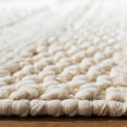 thumbnail image 4 of SAFAVIEH Natura Ermintrude Striped Cotton Area Rug, Ivory, 6' x 6' Round, 4 of 7