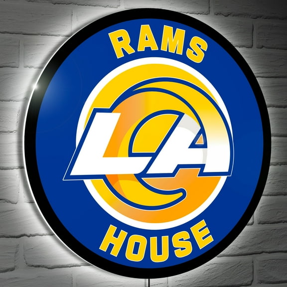 Los Angeles Rams 23" LED Slogan Round Wall Sign