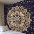 thumbnail image 1 of Frozero Chic Bohemian Mandala Flower Wall Tapestry, used for wall decoration. Fashionable tribal style tapestry. Various styles are available, 1 of 2