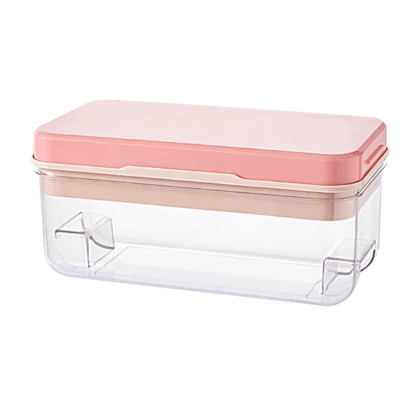 Bandeja de hielo de silicona Molde de hielo Caja de almacenamiento de hielo Caja de hielo de gran capacidad Artefacto de molde Wmkox8yii hjk6234
