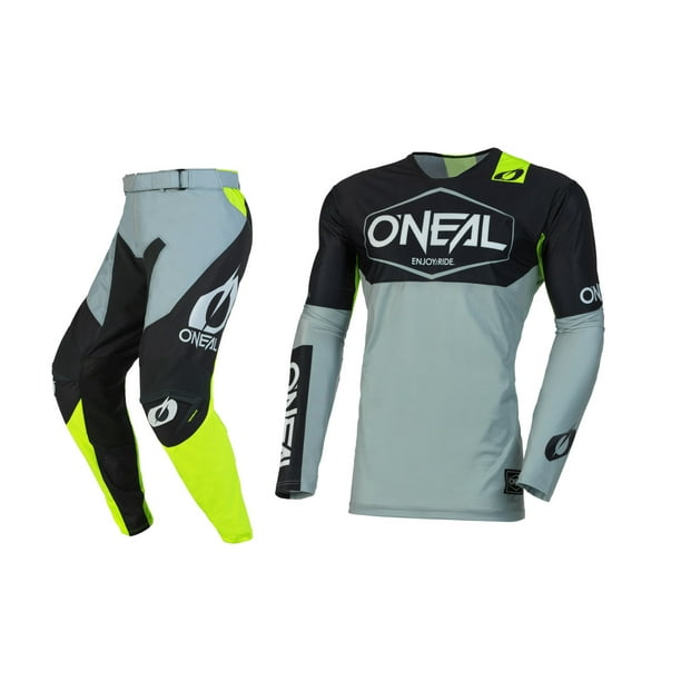 Oneal 2023 MAYHEM Hexx Offroad Jersey Pant Combo Gray/Neon (X-Large / 38)