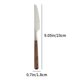 thumbnail image 3 of Juego de cubiertos de acero inoxidable - Juego de 2 piezas de cuchara y tenedor con mango de madera - Utensilios de cocina aptos para lavavajillas - 7,48", 3 of 6