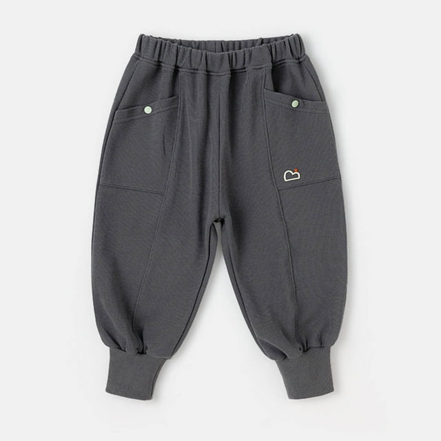 Kids Girls Sweatpants Jogger Pants for Girls with Pockets Adjustable Drawstring Basic Sweatpants Girls Size Pants 5-6 Years