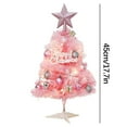 thumbnail image 3 of Wzzjkit Mini Christmas Tree Christmas Pink Tree Artificial Christmas Tree Small Christmas Tree Tabletop Christmas Tree Holiday Decoration for Home, Office, Party, 3 of 6