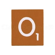 CleverDelights 100 Wood Letter Tiles - Burnt Orange Color - Complete Set - Game Replacement Pieces