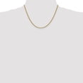 thumbnail image 2 of Real 14kt Yellow Gold 2.5mm Regular Rope Chain; 18 inch; Lobster Clasp; for Adults and Teens; for Women and Men, 2 of 5