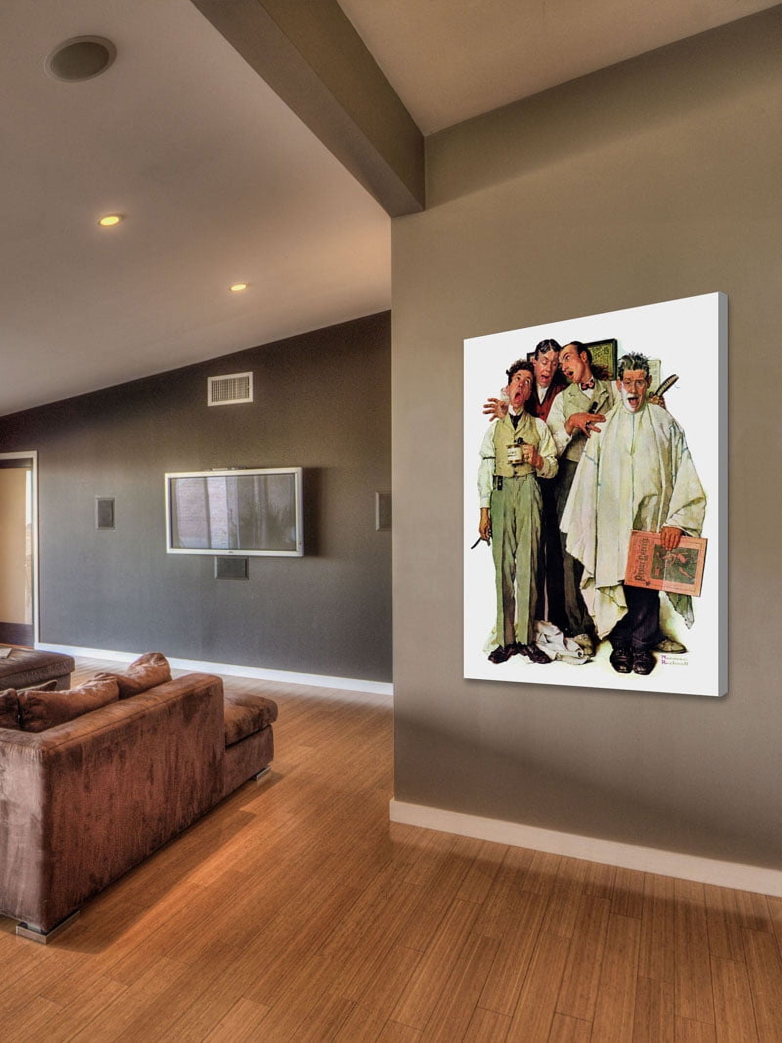 Marmont Hill "Barbershop Quartet" by Norman Rockwell Painting Print on Canvas