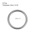thumbnail image 2 of Ofertas Únicas 1.18'' Anillo de Hebilla O-Rings para Accesorios de Bolsa de Hardware Cinturón Manualidades DIY Aleación de Zinc Negro 10pcs, 2 of 3