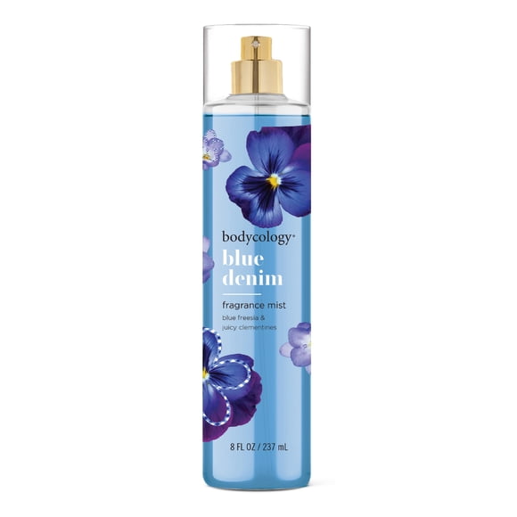 Body Mist Bodycology Blue Denim de larga duración, 240 ml