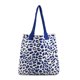 thumbnail image 5 of Bolso de crochet de leopardo bolso de hombro grande bolso de bolso de punto para mujeres (azul), 5 of 9