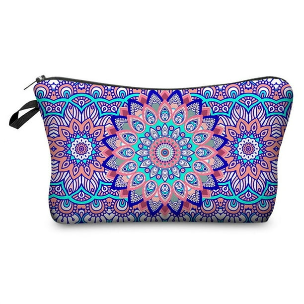 Bolsa de cosméticos de Arte Abstracto Sloth para mujer, neceser impermeable con estampado de hojas de tortuga, estilo personalizado, bolsa de maquillaje de viaje qiuyongming unisex