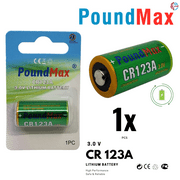 PoundMax CR123A CR123 3.0v Lithium Camera Battery - 1 Count