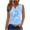 Blue, variant on gbyLJF Women's Sleeveless Cotton Tops Women's Shell Tops Chiffon Printed Tank Tops Women's Tank Tops Dressy