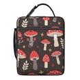 thumbnail image 5 of Mushroom Insulated Lunch Bag Lunch Box for Women Men Bento Lunch Box Cooler Bag with Front Pocket for Travelers Cute Lunch Tote Bag Lunchbox for Work/Office/School/Picnic, 5 of 6