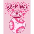 thumbnail image 2 of Girl's Star Wars The Last Jedi Valentine's Day BB-Mine  Graphic Tee Light Pink X Small, 2 of 4