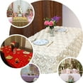 thumbnail image 4 of Efavormart Wonderland Rosette Table Skirt for Kitchen Dining Catering Wedding Birthday Party Decorations Events - Blush, 4 of 7