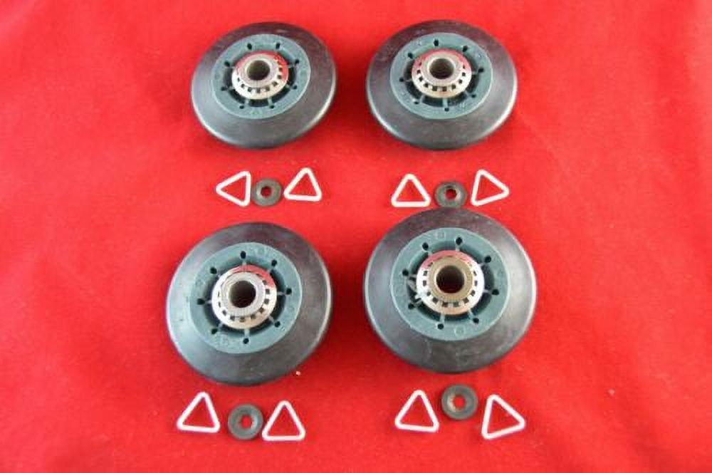 Dryer Drum Roller Replaces W10314171, 8536973, 8536974 New 4 Pack