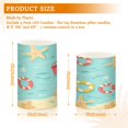 thumbnail image 6 of Yayeee Flameless Candles with Remote Flickering Battery Operated Multi Color Changing, Blue Beach Pattern, 6 of 7