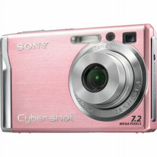 Sony Cyber-shot DSC-W80 7.2 Megapixel Compact Camera, Pink