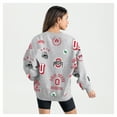 thumbnail image 2 of Women's Gameday Couture Gray Ohio State Buckeyes Always on Repeat Fleece Sweatshirt, 2 of 6