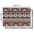 thumbnail image 5 of Flax Boho Rustic Tribal Style Placemats Set of 6, 12x18 Inch Artistic Vintage Table Mats, Washable Ethnic Decor for Farmhouse Dining Table and Nordic Kitchen Space, 5 of 5