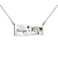 thumbnail image 1 of Collar de acero inoxidable letras colgantes cadenas de clavícula decoración de cuello de moda decoraciones señoras joyería para regalo joyas Ropa, zapatos y accesorios Miscelánea Color Acero Qarigey AP013894-01, 1 of 6