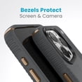 thumbnail image 3 of Speck iPhone 15 Pro Max Case-Presidio2 Grip-ClickLock-MagSafe-6.7 Inch Phone Case-Charcoal Grey/Cool Bronze/White, 3 of 14
