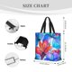thumbnail image 3 of Disketp Bright Flowers Bolsa Tote de Lona para Mujer, Bolso de Hombro y Cruzado con Cierre de Cremallera, 3 of 7