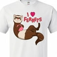 thumbnail image 4 of Inktastic I Love Ferrets T-Shirt, 4 of 5