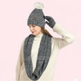 thumbnail image 5 of KANG Winter Knitted Scarf Hat And For Soft Fleece Lined Neck Warmer With, 5 of 5