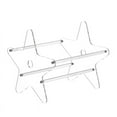 thumbnail image 1 of Vinyl Record Storage Stand,Acrylic Vinyl Record Storage Holder,Clear CD Organizer Holder for Single and Gatefold Albums, 1 of 7