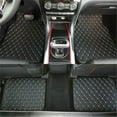 thumbnail image 3 of 4pcs Car Front+Rear Floor Carpet Mats Waterproof Foot Pad Protector PU Leather, 3 of 5