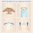 thumbnail image 4 of Baby Coat Hangers With Trouser Clips Extendable Children\'s Clothes Airer With Rotatable Hooks For, 4 of 5