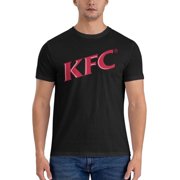 Kfc Logo Men'S Basic Short Sleeve T-Shirt Vogue Black X-Large
