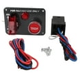 thumbnail image 1 of Car Ignition Switch, 40A Antirust 12V Aluminum Alloy Engine Start Push Button Panel  For Racing Car, 1 of 8
