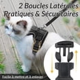 thumbnail image 3 of Arnés para gatos y perros pequeños CHAO negro S, 3 of 5