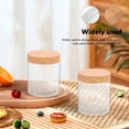 thumbnail image 5 of 6 Pcs Transparent Pet Jar Food Containers Large Storage Glass Spice Jars Plastic Dry Capacity, 5 of 6