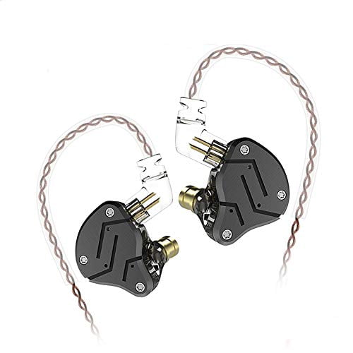 Kz Zsn Hifi Noise Isolating In Ear Monitor Without Microphone Black Grey Walmart Com