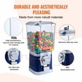 thumbnail image 3 of Gumball Machine for Kids, 17" Candy Dispenser, Coin Operated Vending Machine, PC Bank for Bouncy Balls & Candy, Blue - Game Store/Home Use, 3 of 6