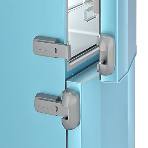 NiHome Child Proof Refrigerator Fridge Freezer Door Lock 2Pack for