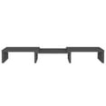 thumbnail image 3 of vidaXL Monitor Stand Grey 60x24x10.5 cm Solid Wood Pine, 3 of 5