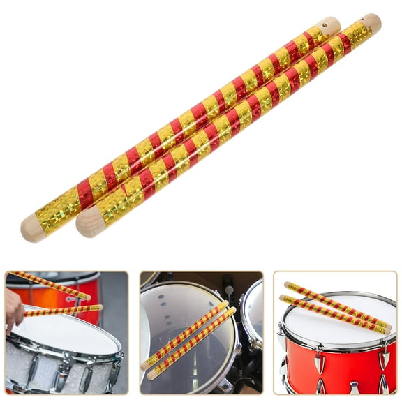 Raindrops WORGEOUS 2pcs Wooden Drum Sticks for Adults Kids Toddlers Ideal for Small Hands Drumming Practice and Performance