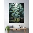 thumbnail image 2 of Spiral Fantasy Forest - Mystical Jungle Adventure Art Poster Wall Art, Modern Wall Decor, 24x36 UNFRAMED, 2 of 3