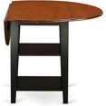 thumbnail image 5 of East West Furniture SULG5-BCH-W 5 Piece Sudbury Set, Rich Black & Cherry, 5 of 11