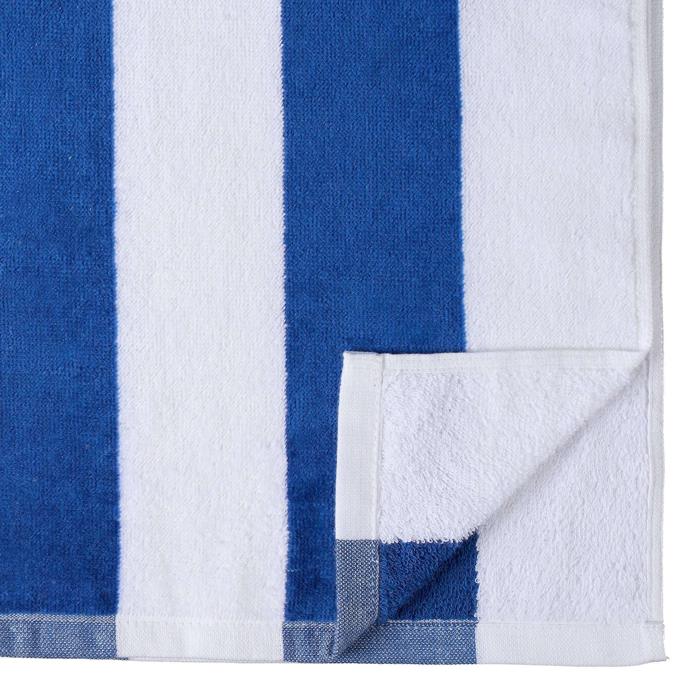 Mainstays Cabana Navy Striped Beach Towel, 58" x 28", Navy