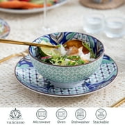 vancasso, 32-Piece Porcelain Dinnerware Set, Multicolour Dinner Set, Service for 8