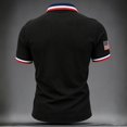 thumbnail image 5 of xunjiayanmaoyi Men's 9/11 25th Annv Polo Shirt Never Forget Loose Fit Patriotic Graphic Knit Blnd S-3XL Multicolor 1Pc First Responder Vet Daily Casual Memorial Wear, 5 of 5