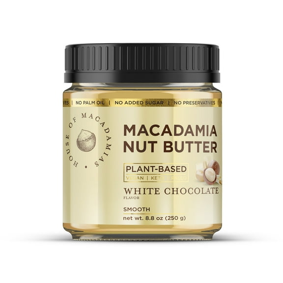 House of Macadamias Nut Butter, White Chocolate, 8.8oz
